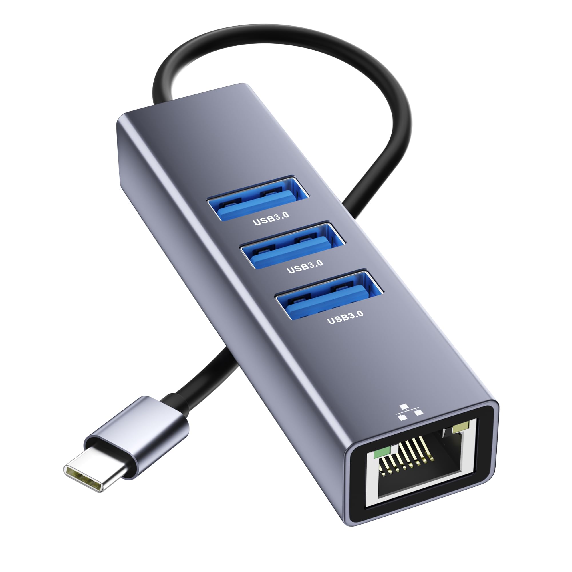 USBハブ 4ポート イーサネット接続 Amazon.co.jp: 有線LANアダプター 4-IN-1 USB ハブ イーサネット